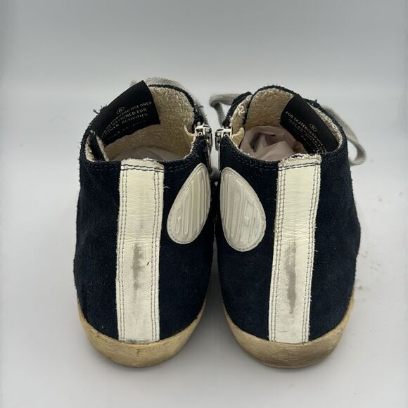 Golden Goose Deluxe Brand Francy High-Top Sneakers DU size 37/ US 7 Navy - Picture 6 of 13